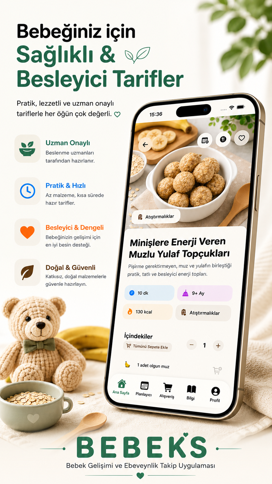 Bebeks tarif ekranı