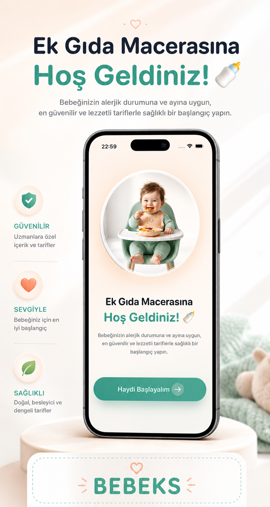 Bebeks hoş geldiniz ekranı